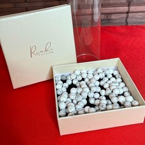 White Howlite Natural Stone Necklace